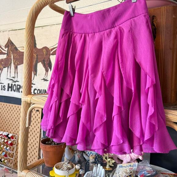 Y2K purple ruffled skirt - size 2 - Picture 2 of 6